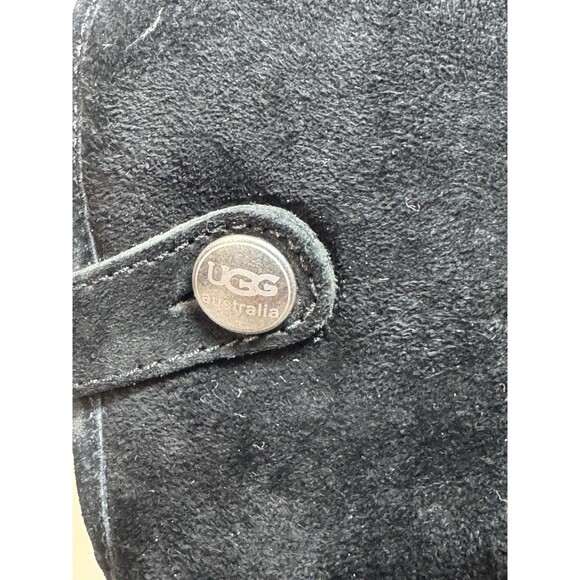 UGG Australia Lynnea Sheepskin Winter Boots Womens Size 6 Black SUEDE - Picture 11 of 16